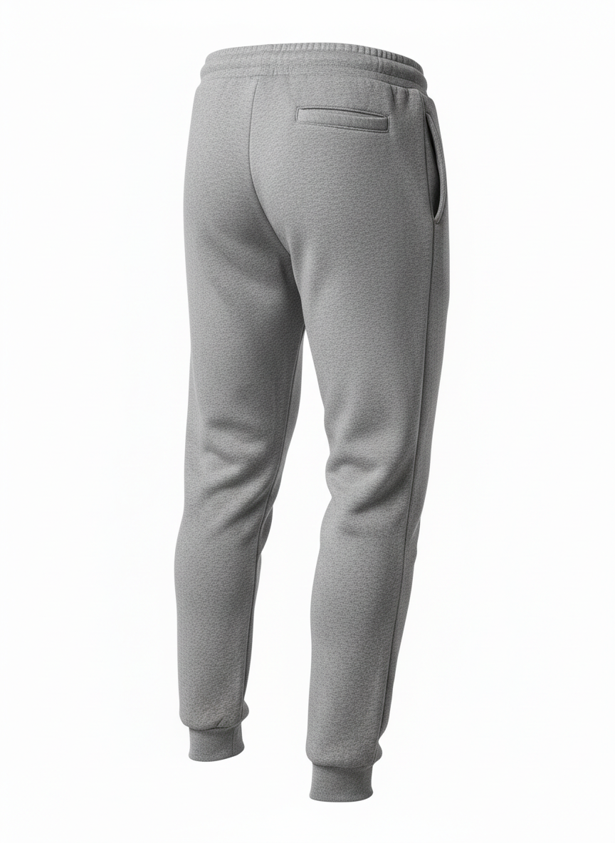 Gray Tapered Athletic Sweatpants
