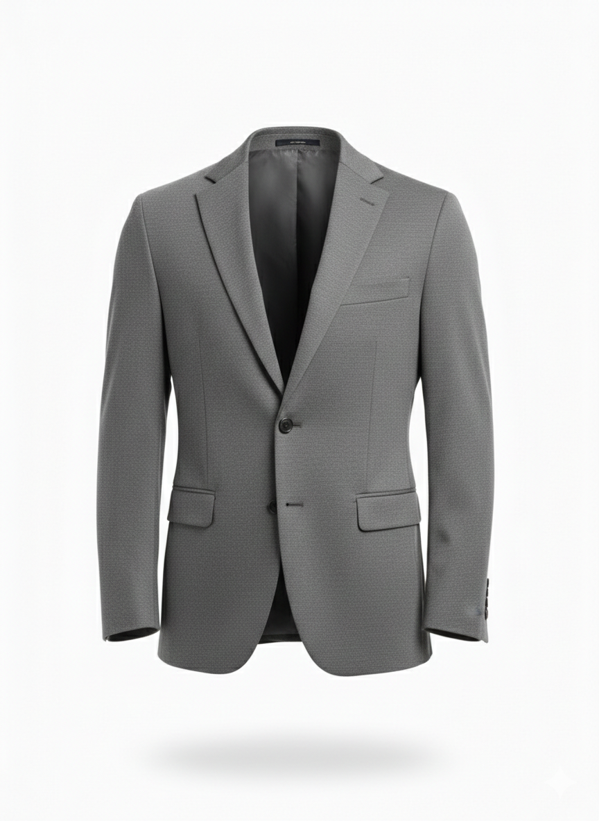 Gray Casual Blazer