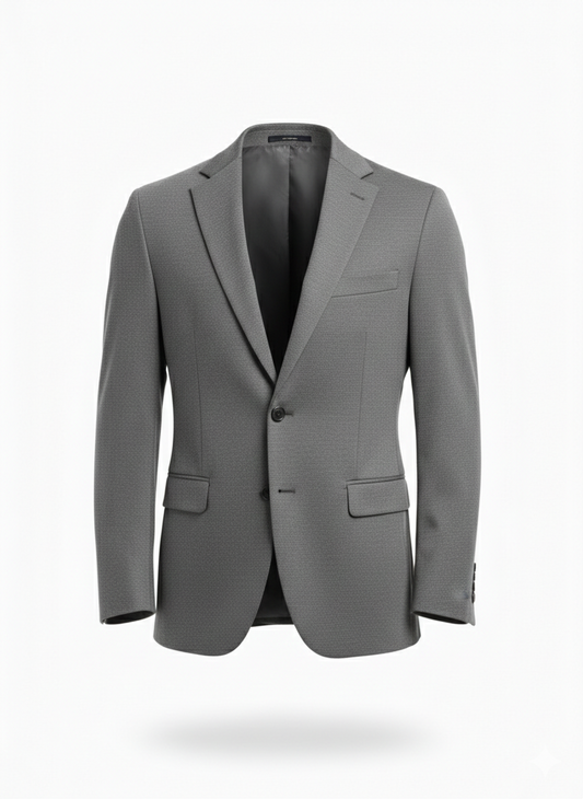 Gray Casual Blazer