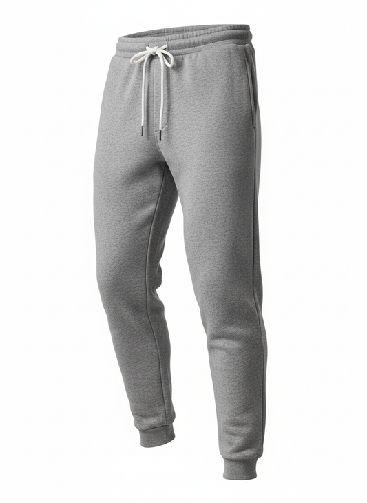 Gray Tapered Athletic Sweatpants