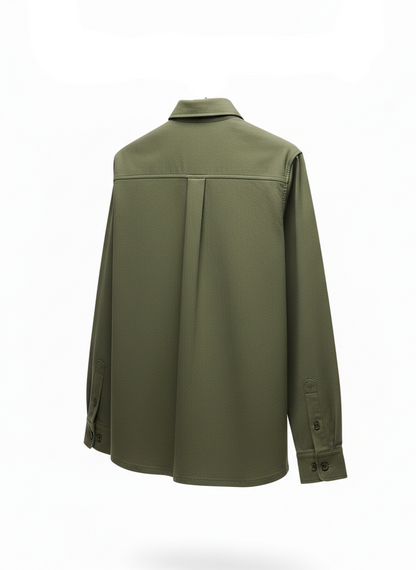 Green Utility Shirt with Pockets