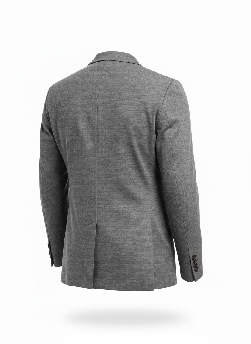 Gray Casual Blazer