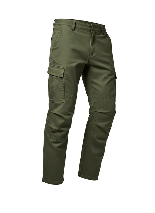 Green Multi-Pocket Cargo Pants