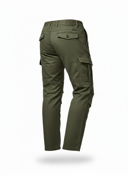Green Multi-Pocket Cargo Pants