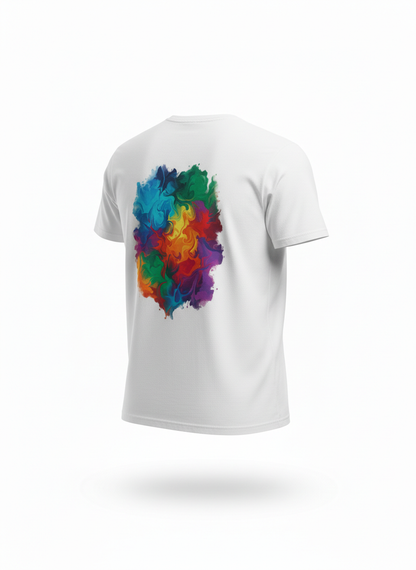 White Abstract T-Shirt