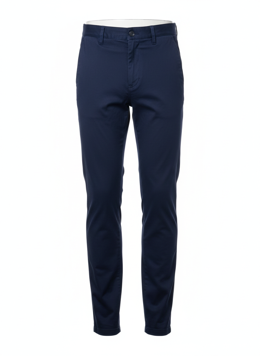 Navy Blue Slim Fit Chino Pants