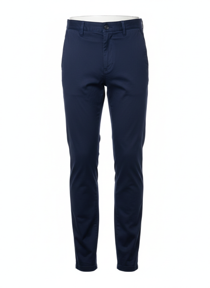 Navy Blue Slim Fit Chino Pants