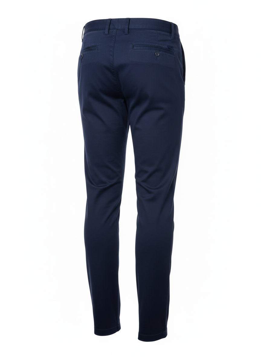 Navy Blue Slim Fit Chino Pants